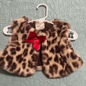 Leopard vest 12 months
